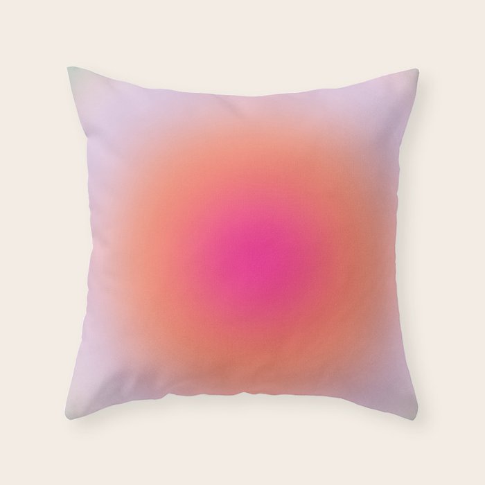 Vintage Colorful Gradient Throw Pillow by Daily Regina Designs Society6