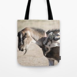 Two Goats on a tote, reusable shopping bag Tote Bag