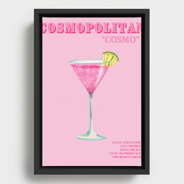 Cosmopolitan Pink Framed Canvas