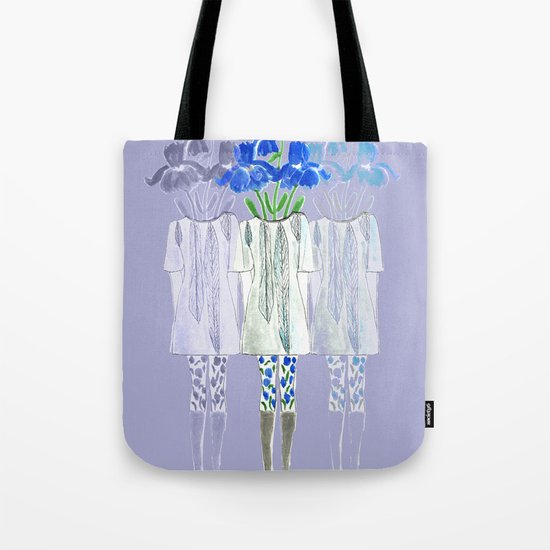 Iris Illustration Tote Bag