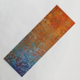Vintage Rust, Terracotta and Blue Yoga Mat