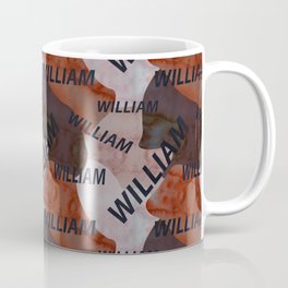  William pattern in brown colors and watercolor texture Coffee Mug