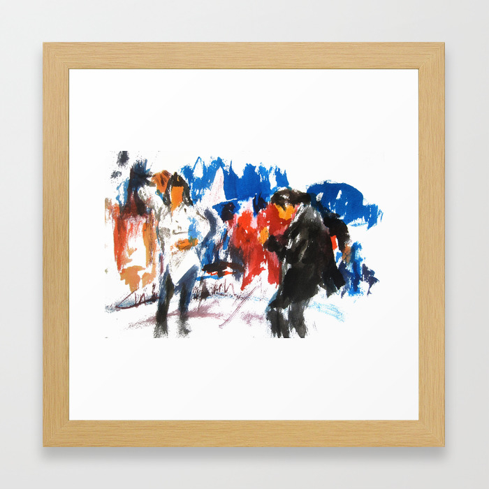 Pulp Fiction Dance Framed Art Print By Miquelcazanya Society6