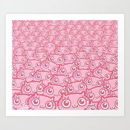 CatGalore - vintage pink Art Print