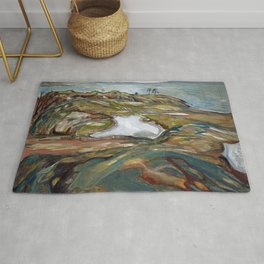 Edvard Munch - Coastal Landscape Rug