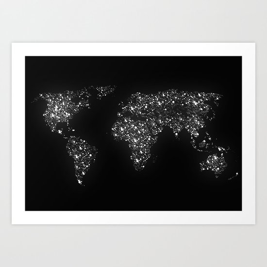Tiny light spec in the great big universe Art Print