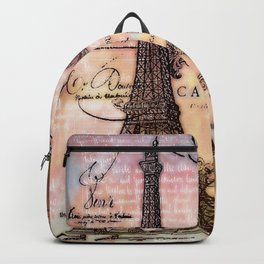 Eiffel tower collage Backpack