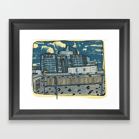 Atlanta From a Window Framed Art Print