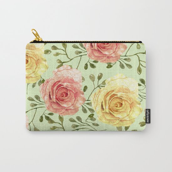 Watercolor Roses #6 Carry-All Pouch