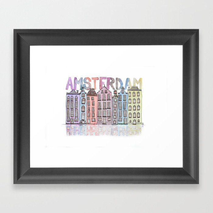 AMSTERDAM Framed Art Print