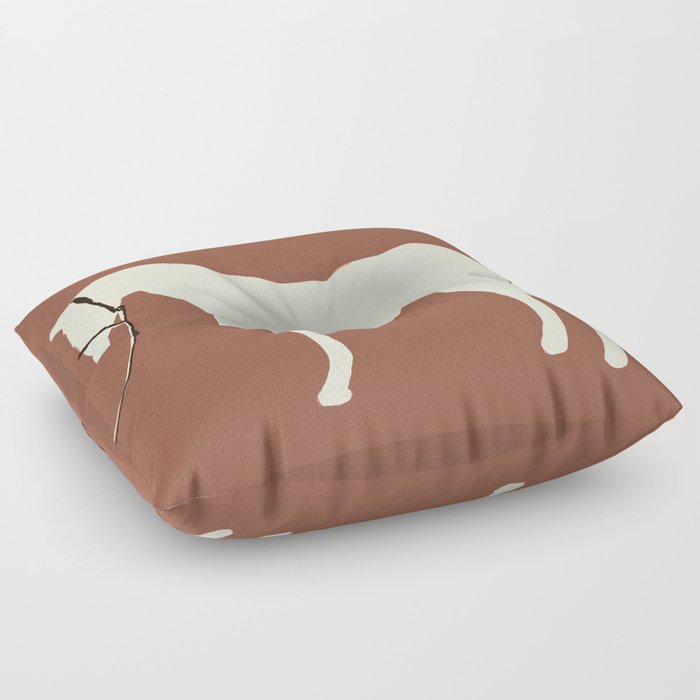 Minimal Horse Floor Pillow