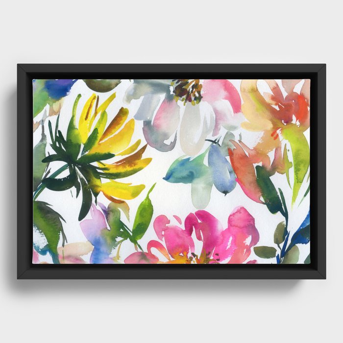 soft flowers N.o 1 Framed Canvas