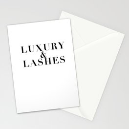 Luxury & Lashes Stationery Cards