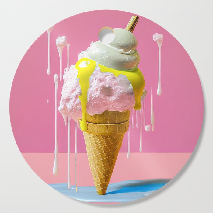 Ice Ice Ice Cream Baby Cutting Board