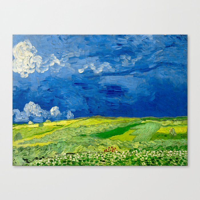 Vincent Van Gogh Wheatfield Under Thunderclouds Oil Painting