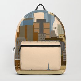 Philadelphia Backpack | Drawing, Retro, Ship, Poster Vntage, Pennsylvania, Nyc, American, Sunset, Landscape, Philadelphia 