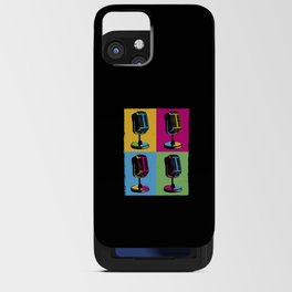 Popart Microphone Music Lover iPhone Card Case