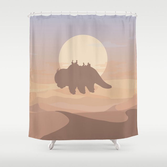 Appa Dune Flying Bison ATLA Shower Curtain