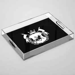 Medieval Knight Horse Roleplaying Game Acrylic Tray