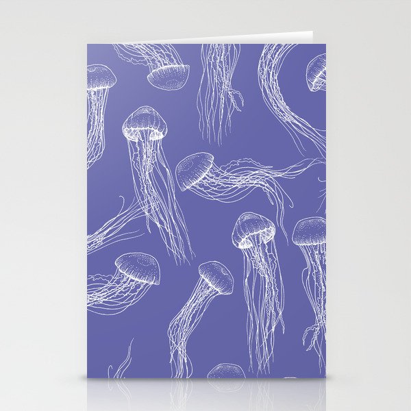 Veri Peri Periwinkle Jellyfish Stationery Cards