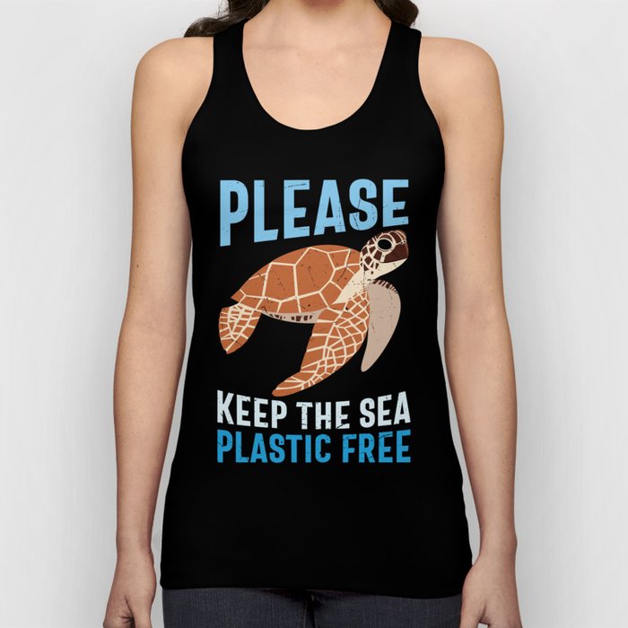 Please Keep The Sea Plastic Free Tank Top