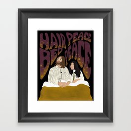 Hair Peace, Bed Peace Framed Art Print