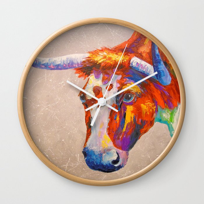 Curious bull, Wall Clock