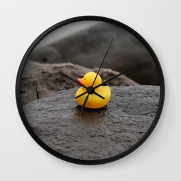 Deep Thoughts with Rubber Ducky Wall Clock