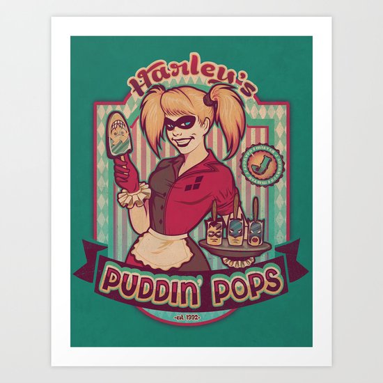 Harley's Puddin' Pops Art Print