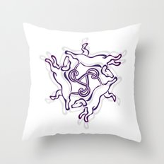 DOG KNOT Throw Pillow