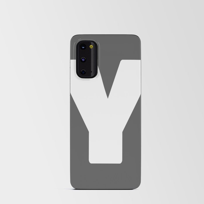 Y (White & Grey Letter) Android Card Case