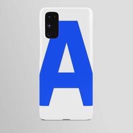 Letter A (Blue & White) Android Case