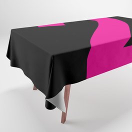 Number 2 (Magenta & Black) Tablecloth