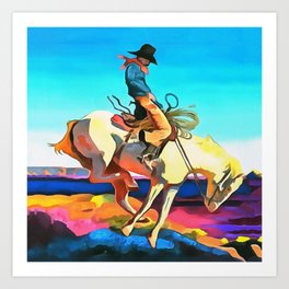 Cowboy Art Print