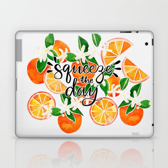 Squeeze the Day - Oranges Laptop & iPad Skin