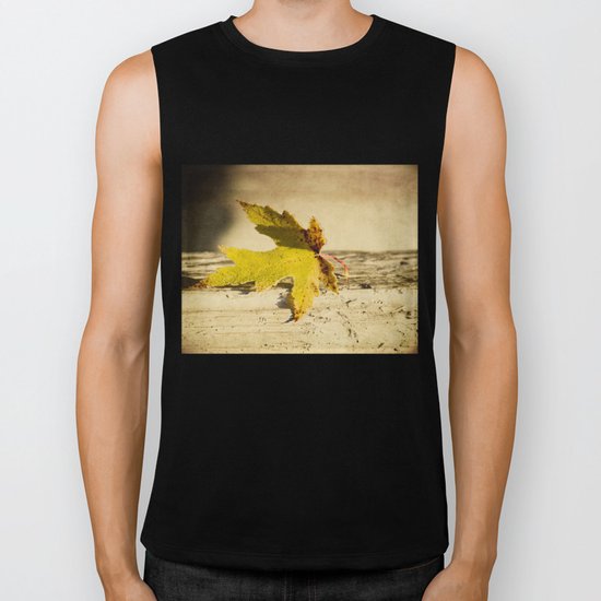 one leaf Biker Tank