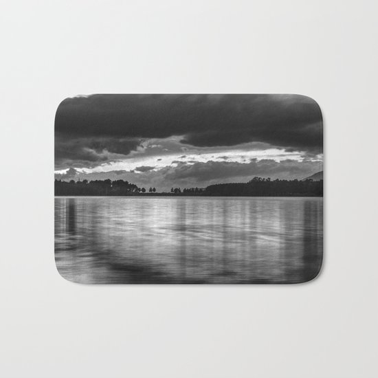 "Sunset After The Storm" BW Bath Mat