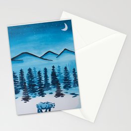Big Bear in the Mountains Stationery Cards