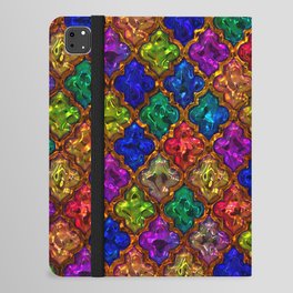 Jewels Moroccan pattern design iPad Folio Case