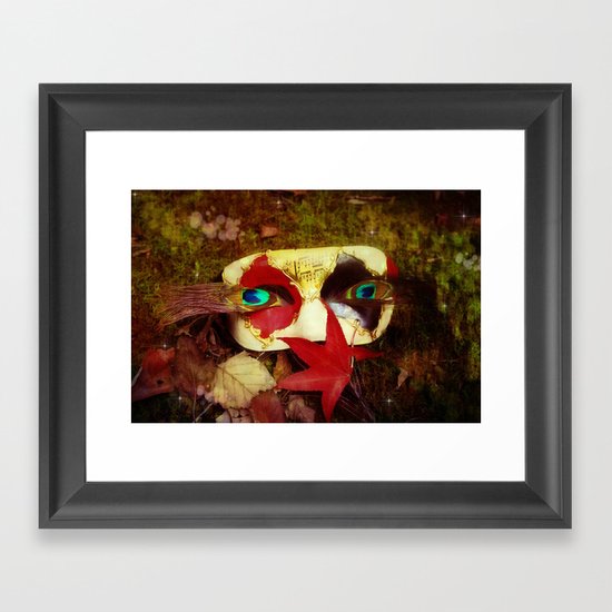 Woodland Masquerade Framed Art Print