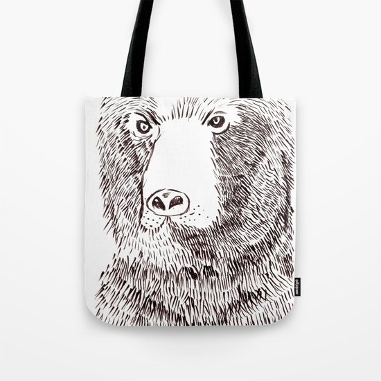 Hairy Beary Tote Bag