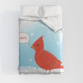 Winter Cardinal Comforter
