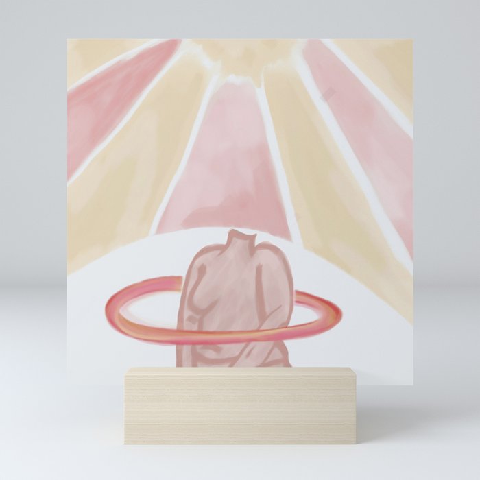 sun wrapped Mini Art Print