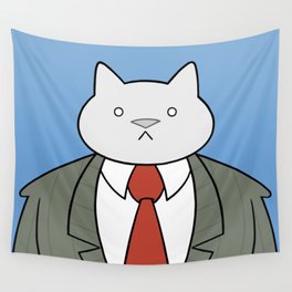 Business Cat Wall Tapestry