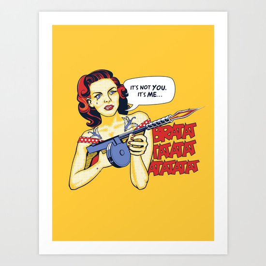 Breaking Up is Hard To Do Art Print