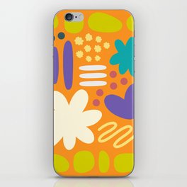 Abstract vintage color shapes collection 7 iPhone Skin