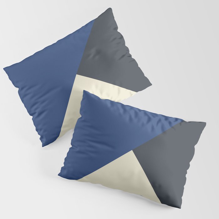 Origami Geo Tile // Blue tones // Mix + Match Pillow Sham
