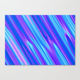 Purple Blue diagonal lines Canvas Print