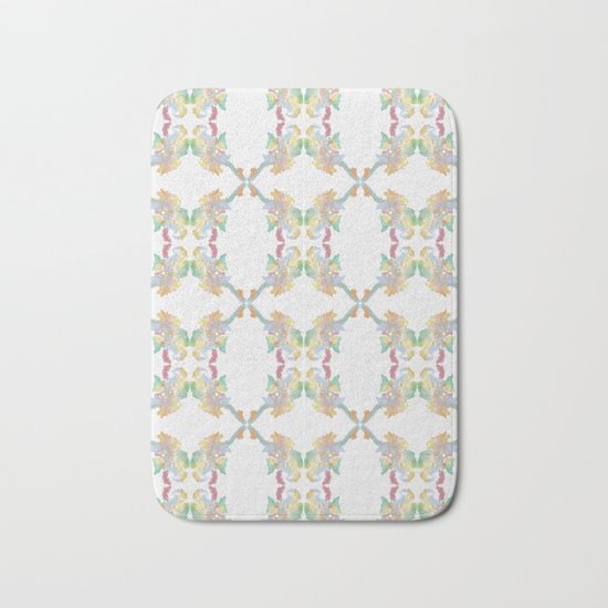Elephants Pattern Bath Mat