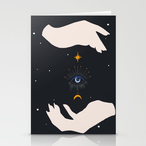 Seeing hands mystic Stationery Cards